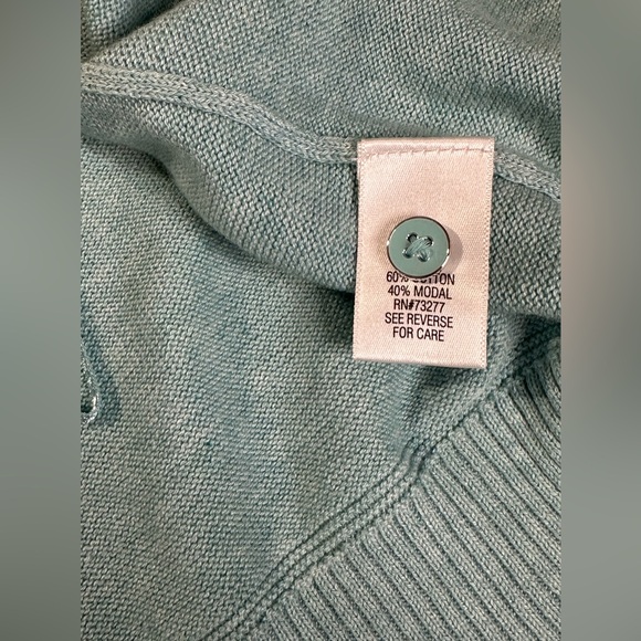 Croft & Barrow Women’s Turquoise Long Sleeve Cardigan Lightweight Size PXL NWT - Picture 10 of 10